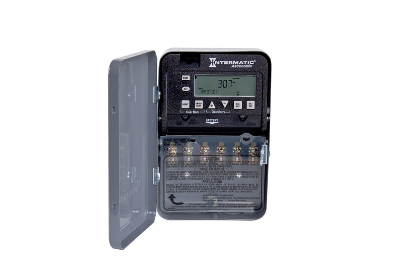 Intermatic ET8215C ON/OFF ET8000 Series Electronic Astronomic Timer Switch 120/208 - 277 Volt AC 30 Amp 7 Days