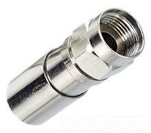 Ideal Industries 92-651 F-Coupler Compression Connector RG-6 RTQ&trade; Brass Nickel Plated