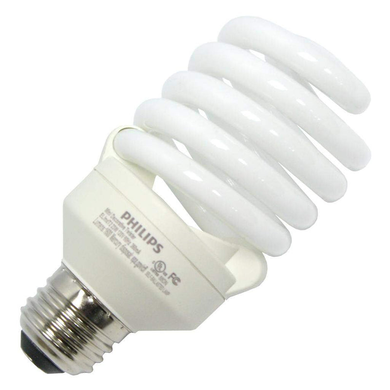 Philips Lighting 414052 EL/mdTQS T2 Energy Saver Compact Fluorescent Lamp 23 Watt E26 Medium Base 1600 Lumens 81 CRI 3500K White