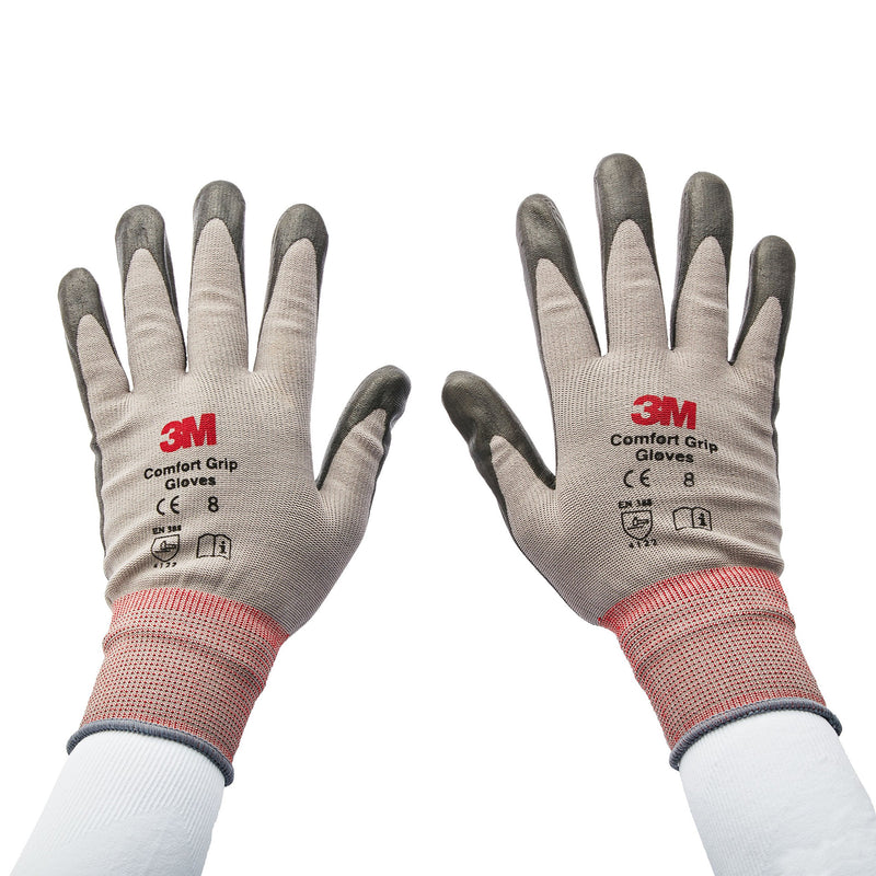 3M CGXL-GU General Use Comfort Grip Glove X-Large Nylon Fiber Gray