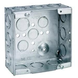 Crouse-Hinds TP558 Steel Outlet Box 4-11/16 Inch x 4-11/16 Inch x 2-1/8 Inch 42 Cubic-Inch