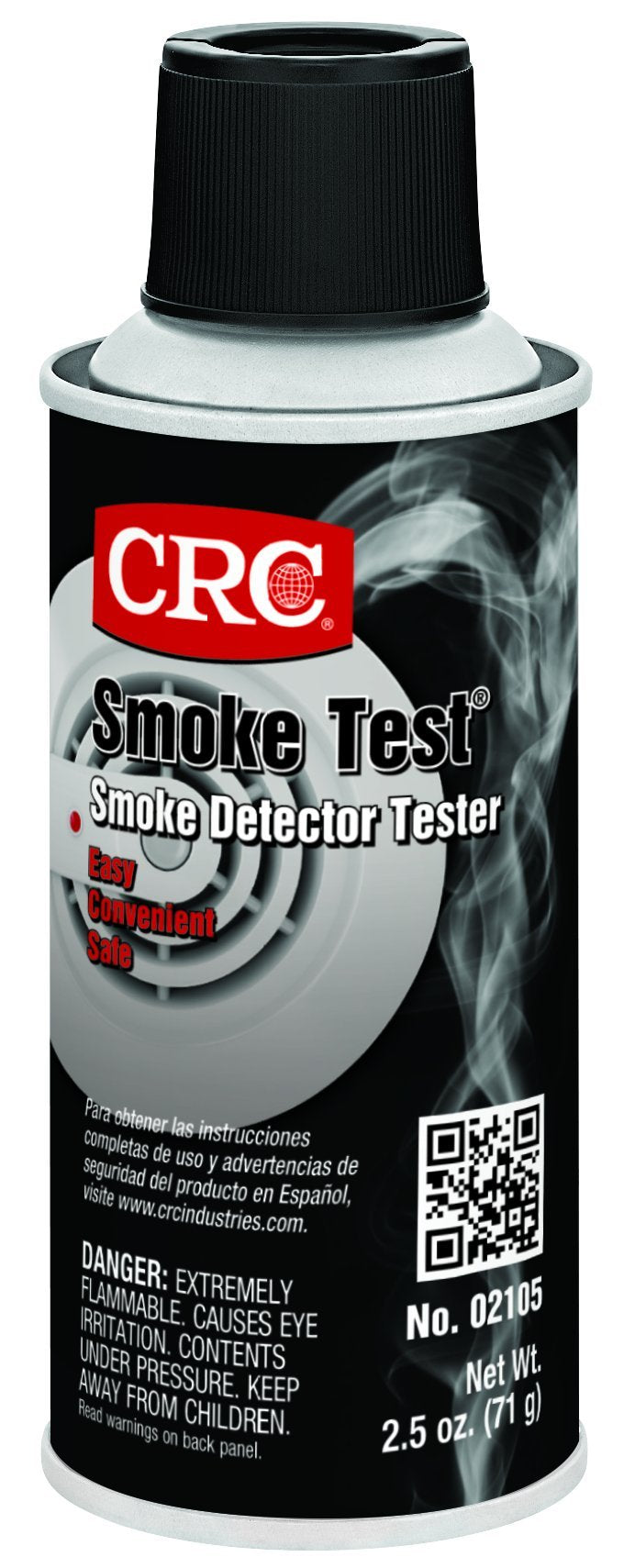 CRC Industries 02105 Smoke Detector Tester 2.5 oz Aerosol Can