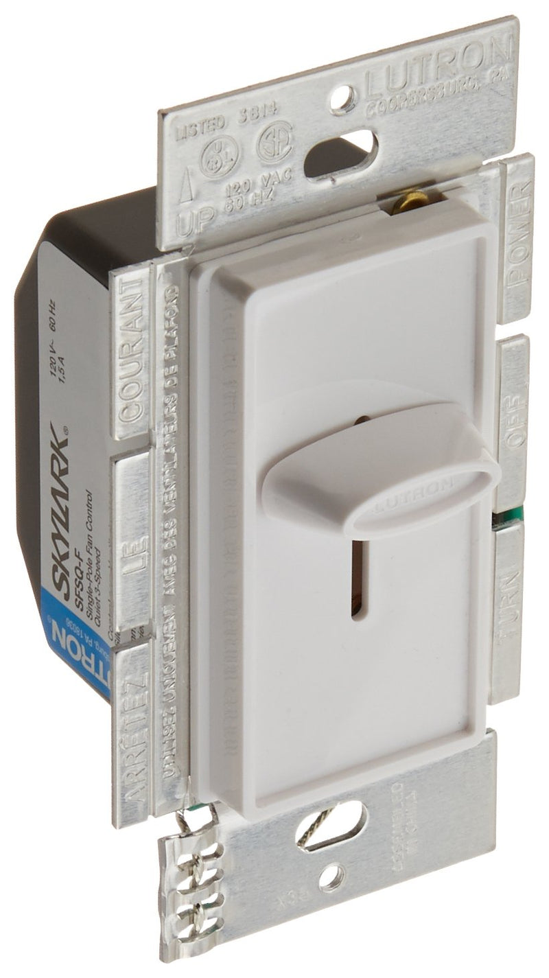 Lutron Electronics Co. SFSQ-F-WH Skylark Fan Control, White
