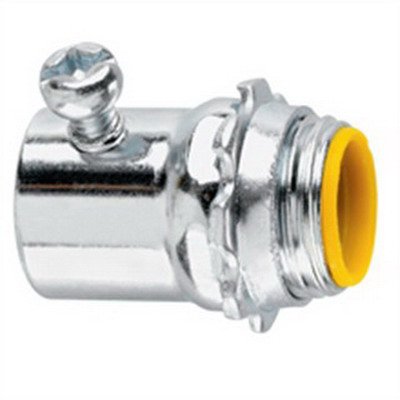 Crouse-Hinds 1452 Zinc Plated Steel Straight Insulated Thin Wall Connector 1 Inch