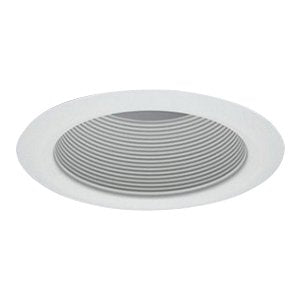 Halo 5102WB 5 Inch Tapered Full Cone Metal White Baffle Trim Self Flanged Round White