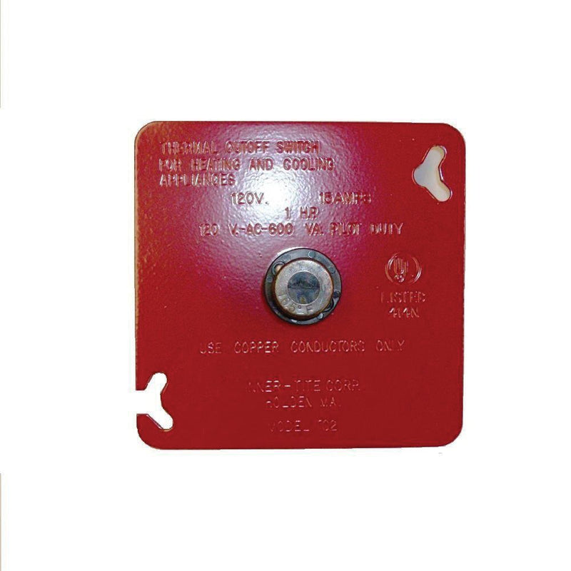 Innertit 95010A TC-2 Square Thermal Cut-Off Switch 120 - 600 Volt AC 15 Amp Omco&reg;