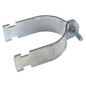 B-Line B2003PAZN Zinc Electroplated 14 Gauge Low Carbon Steel 2-Piece Pre-Assembled Pipe Clamp 1 Inch